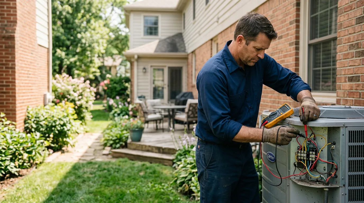 HVAC technician working near Mcadoo, PA